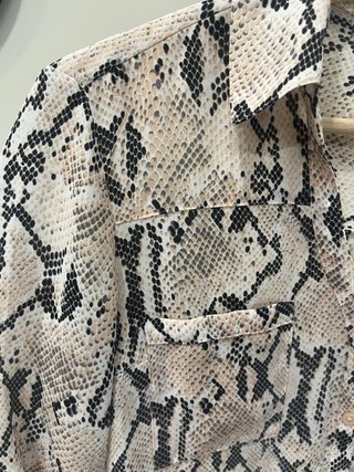 Camisa Express Estampado Animal Print Talla S