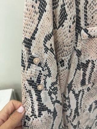 Camisa Express Estampado Animal Print Talla S