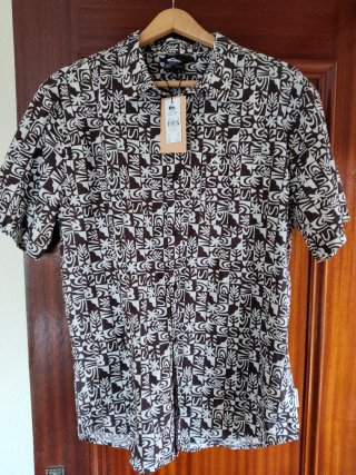 Camisa Quiksilver Estampada Manga Corta