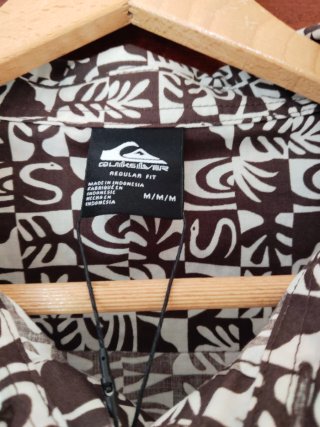 Camisa Quiksilver Estampada Manga Corta