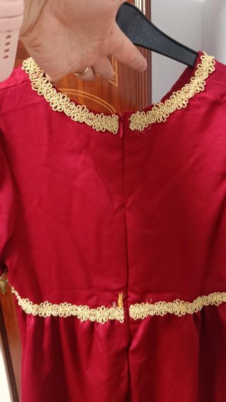 Vestido cortesana medieval niña 7-8 años