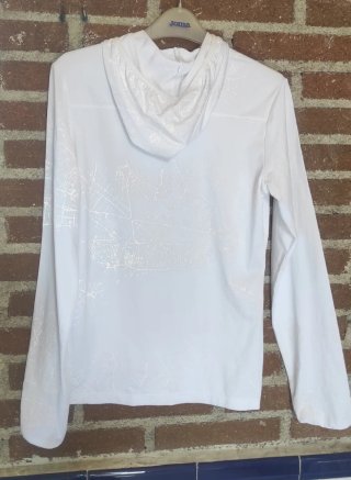 Camiseta Joma Running Talla M Blanca y Plateada