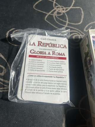 Gloria a Roma juego de mesa y expansión