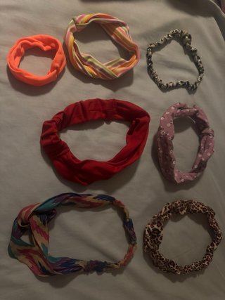 Lote 7 diademas elásticas