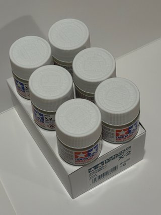 Tamiya X2 Gloss White set di 6 pcs New!!