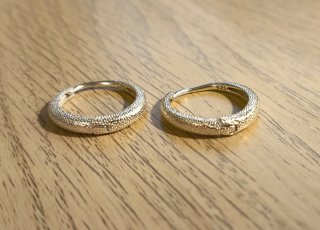 Pendientes de aro con baño de plata 925