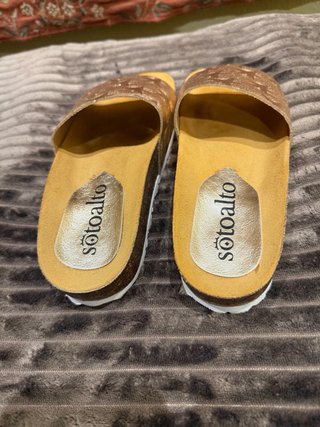 Sandalias Sotoalto Doradas Cobre Estrellas