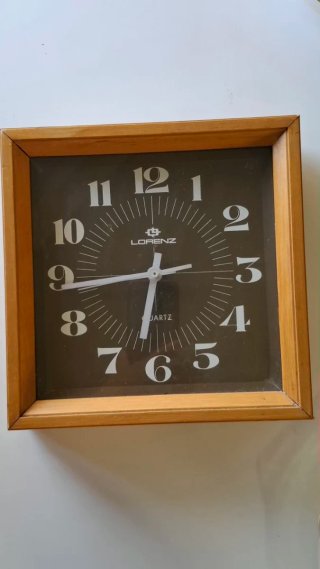 Orologio da parete vintage Lorenz Quarz