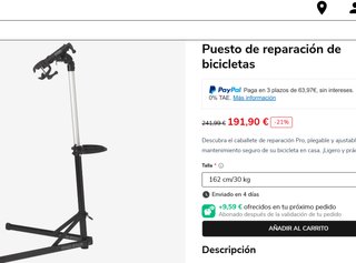 Soporte Reparación Bicicleta Plegable