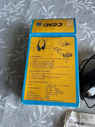 Cuffie Radio CGM WRC-105 AM/FM Vintage