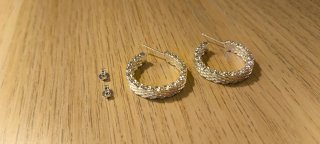 Pendientes Aro Bañados Plata 925
