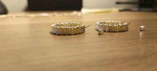 Pendientes Aro Bañados Plata 925