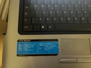 Notebook Sony Vaio 17 mod. 517B