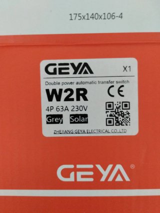 Interruptor Transferencia Automática Geya W2R-