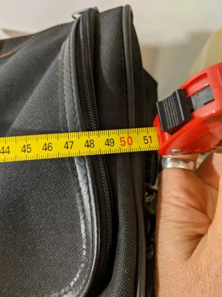 Bolsa de viaje negra sin ruedas