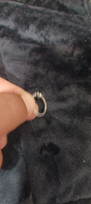 Anillo Plata Corona Verde 52