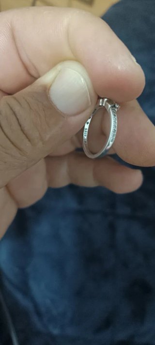 Anillo Plata Corona Verde 52