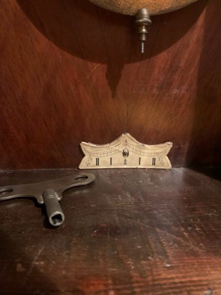 Reloj de Pared Antiguo Madera y Metal