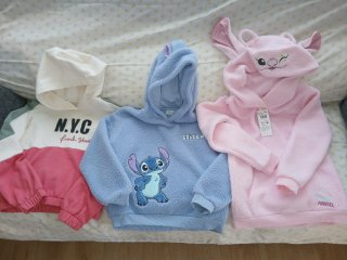 Set di 3 felpe per bambina