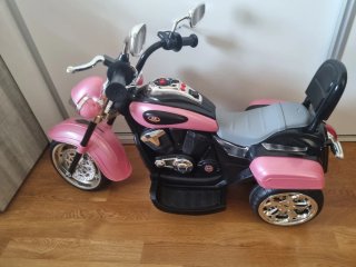 Moto Eléctrica Infantil Rosa y Negra