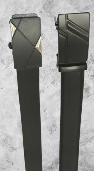 Confezione da 2 Cinture Uomo in Similpelle 120cm Regolabili