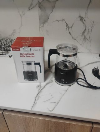 Morpilot Espumador Leche Eléctrico Negro