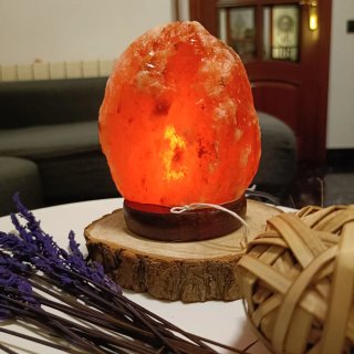 Lámpara Sal Himalaya USB Luz Cálida