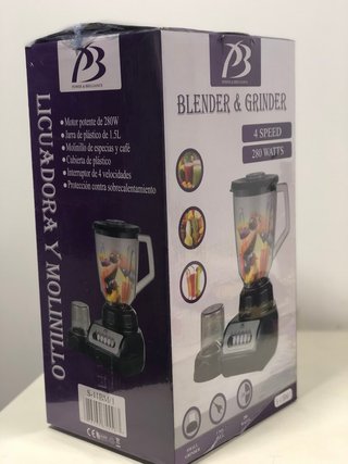 Batidora y Picadora 4 Velocidades 280W