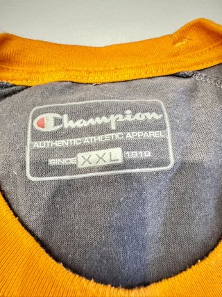 T-shirt Champion Heritage Grigia e Gialla