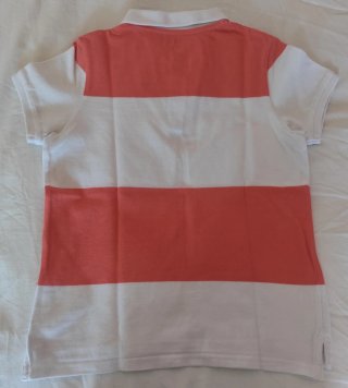 Polo niño talla 10 años rayas coral