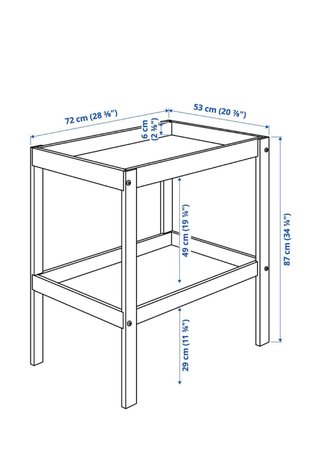 Cuna IKEA madera + cambiador