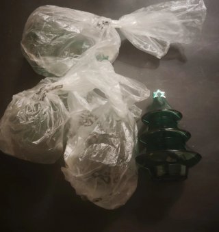 Lote di 4 alberi di Natale riempibili
