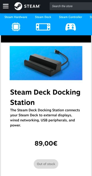 Steam Deck OLED con accessori, come nuova
