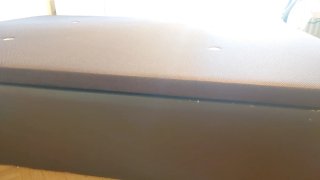 Canapé 135cm polipiel marrón