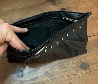 Bolso Negro Piel Baldine