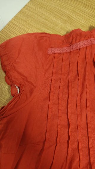Blusa Stradivarius Roja con Volantes