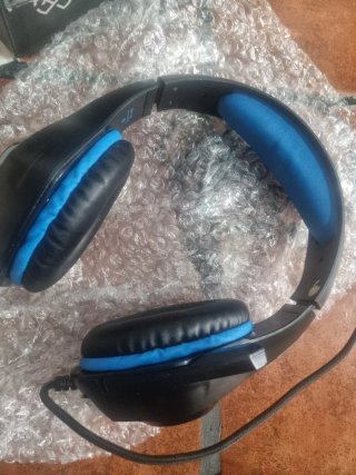 Cascos Gamer Negro y Azul