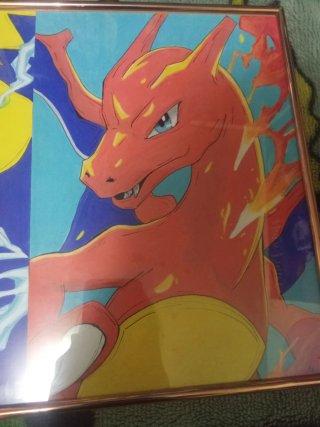Cuadro Pokémon Pikachu y Charizard