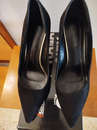 Zapatos de tacón aguja negros talla 37