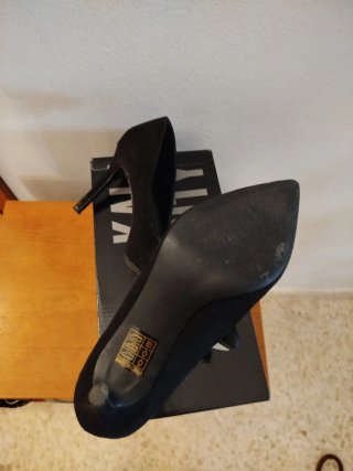 Zapatos de tacón aguja negros talla 37