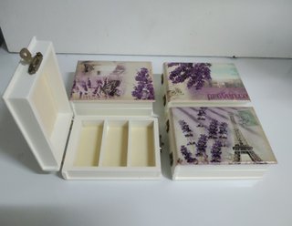 1 estuche de madera + 3 aceites de fragancias