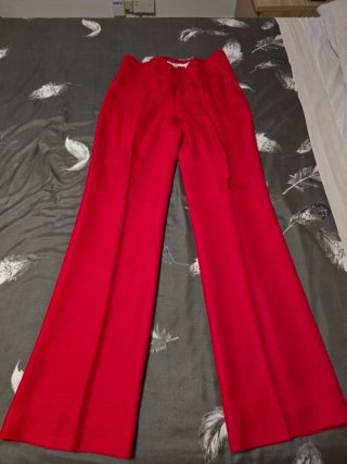 Traje Chaqueta Zara Mujer Rojo
