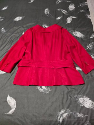 Traje Chaqueta Zara Mujer Rojo