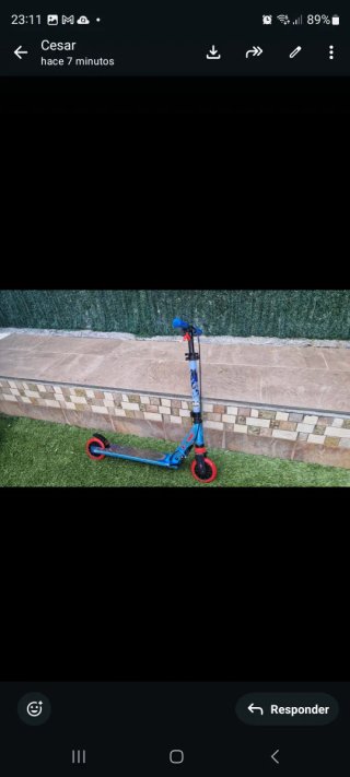 Patinete Freestyle Oxelo Azul y Rojo