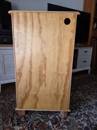 Mueble torre madera multimedia