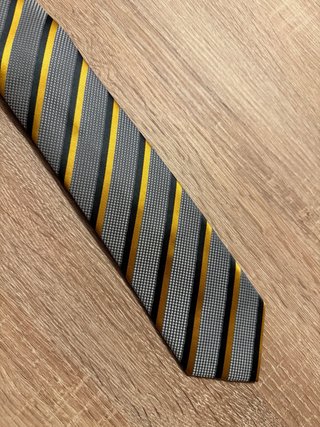 Corbata Vueling Rayas Doradas y Grises