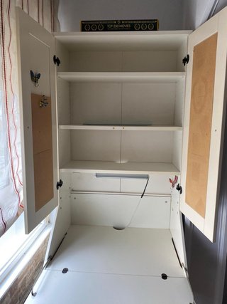 Escritorio estantería  Ikea Madera Blanco