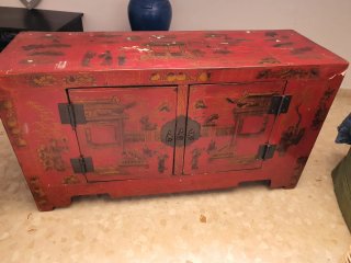 Mueble oriental de antigüedad