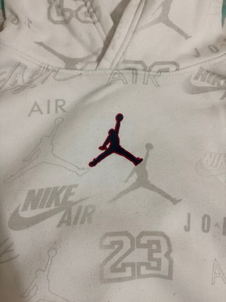Sudadera Jordan Blanca Estampada