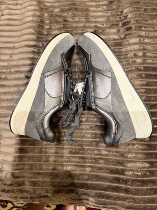 Geox Sneakers Piel Plateadas